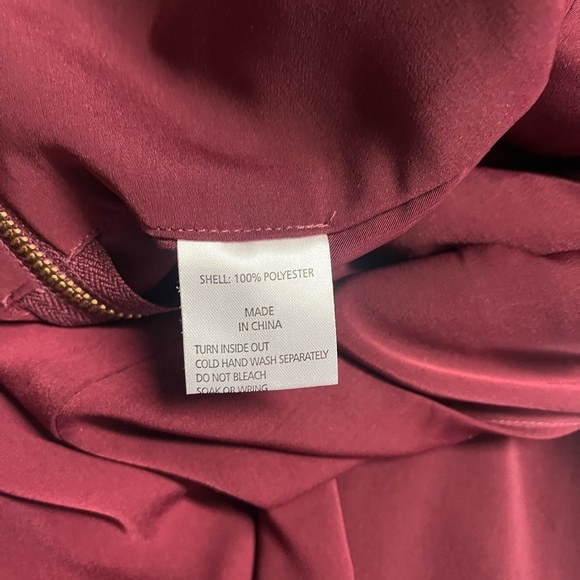 SHONA JOY x REVOLVE Core Knot Draped Dress in Burgundy - Picture 9 of 10